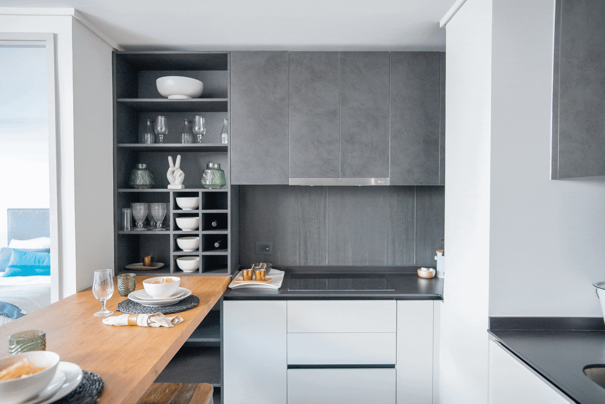 عرض متحرك لتصاميم المطابخ